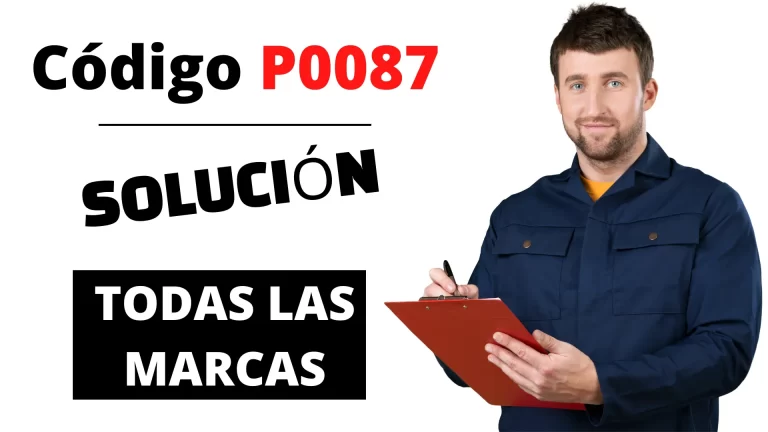 codigo de error P0087